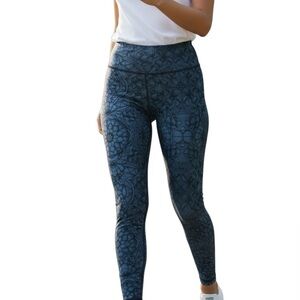 Lululemon floral fold down waist leggings